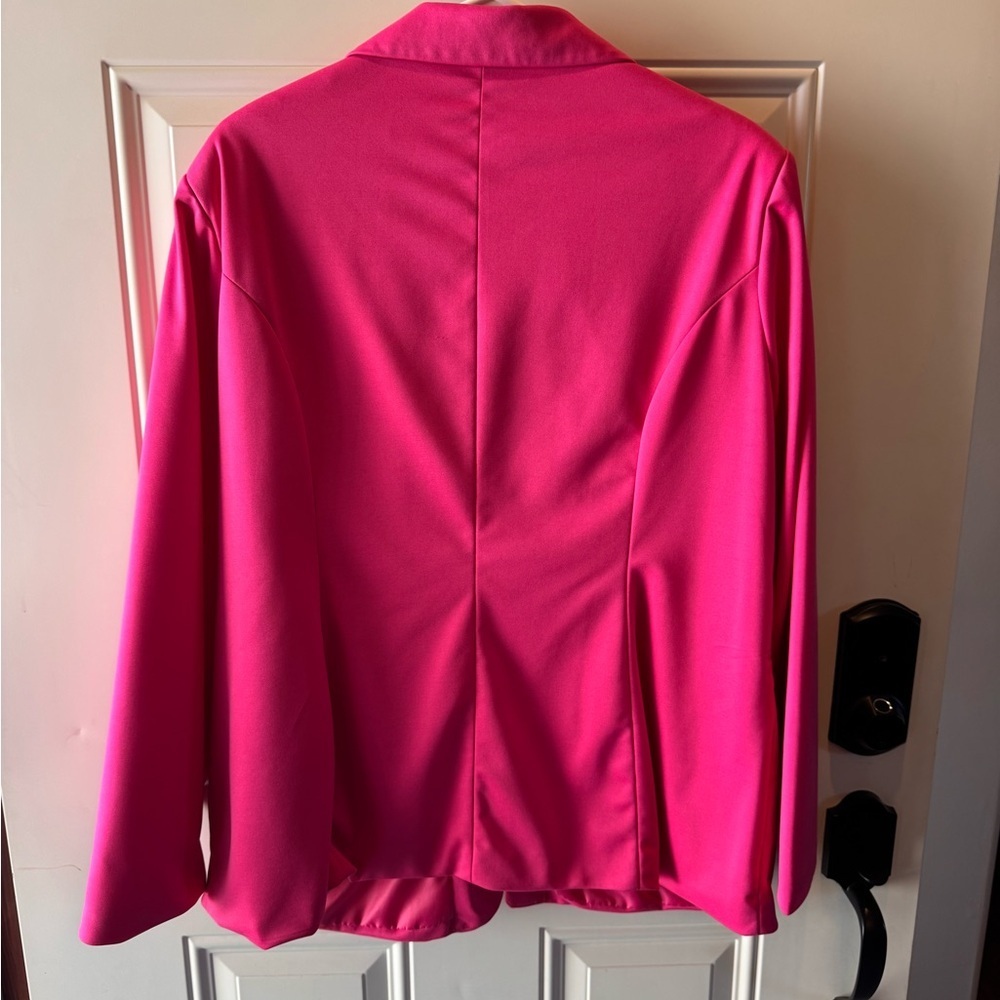 Uniquez Vibrant Pink Women's Blazer - Picture 3 of 3